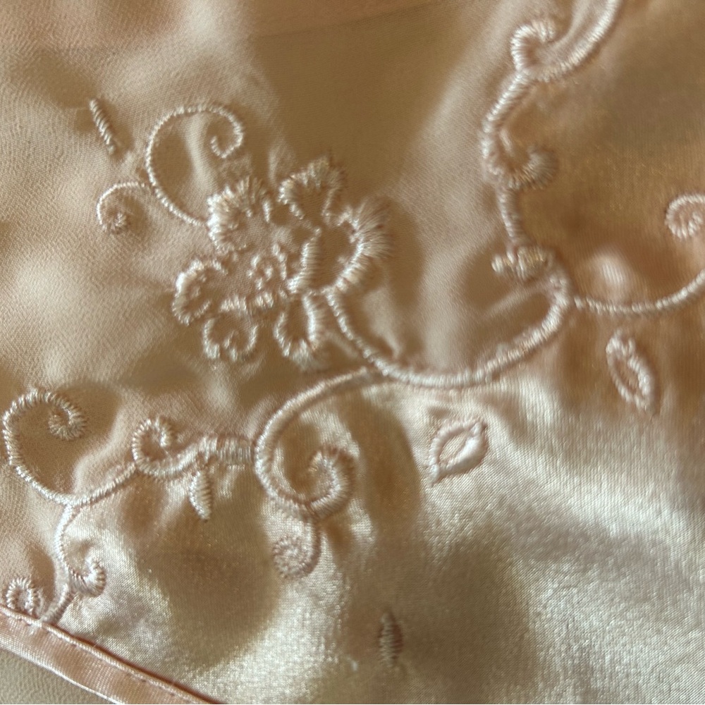 VINTAGE OSCAR DE LA RENTA‎ Pink Label Satin Slip Dress Maxi Negligee S - Picture 5 of 14